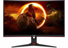 Монитор 27" AOC C27G2E черный/красный VA LED 1ms 16:9 HDMI матовая 250cd 178гр/178гр 1920x1080 165Hz VGA DP FHD 5кг