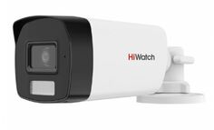 Видеокамера HiWatch DS-T220A (6mm) 2Мп уличная цилиндрическая HD-TVI с гибридной подсветкой EXIR/LED до 40м и встроенным микрофоном (AoC)