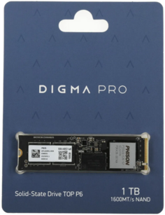 Накопитель SSD M.2 2280 Digma DGPST5001TP6T6 PCIe 5.0 x4 1TB Pro Top P6