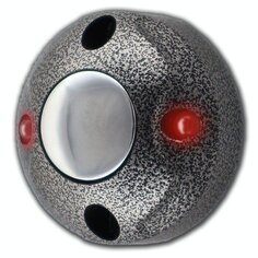 Кнопка выхода Олевс PUSHka (серебряный антик) накладная, НО, 12В, 0.1А, металл, 2-цветная подсветка, 40х20 мм
