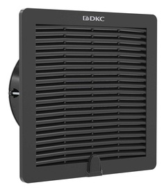 Вентилятор DKC R5RV13024B с фильтром RV 140 м3/ч, 24 В DC, 205x205 мм, IP54, RAL9005, "RAM Klima"