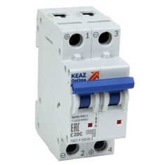 Автоматический выключатель КЭАЗ 261238 OptiDin BM63 2P 2A C 6кА DC (BM63-2C2-DC-УХЛ3)
