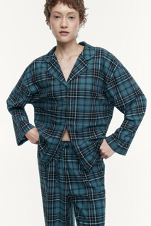 блузка домашняя женская Рубашка oversize домашняя в клетку Befree