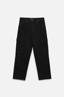 брюки джинсовые мужские Джинсы широкие с накладными карманами Befree