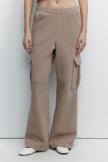 брюки женские Брюки широкие трикотажные с карманами карго Befree