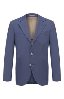 Хлопковый пиджак Brunello Cucinelli