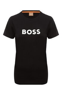 Хлопковая футболка BOSS
