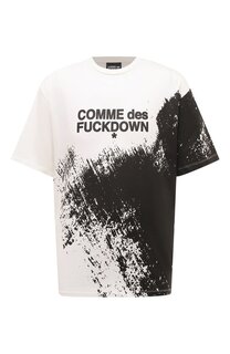 Хлопковая футболка Comme des Fuckdown