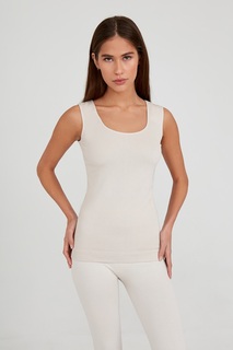 Майка на широких бретелях с кашемиром Belle You