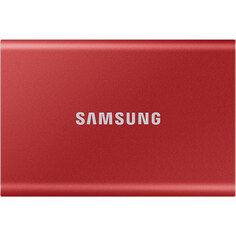Внешний жесткий диск Samsung SSD T7 500GB красный (MU-PC500R/WW)
