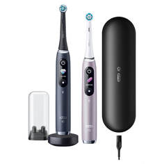 Электрическая зубная щетка Braun Oral-B iO9 DUO Black Onyx/Rose Quartz