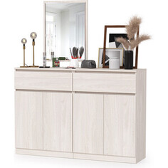 Прихожая Моби Ника 13.317.03 Комод + 13.317.03 Комод + 15.34 Зеркало, цвет ясень анкор светлый Mobi