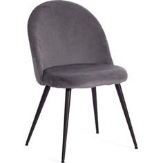 Стул TetChair Monro (mod 5144) металл/вельвет 51x56x84 см серый (HLR 21)/черный