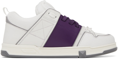 Бело-пурпурные кроссовки Open Skate Valentino Garavani