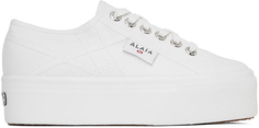 Белые кроссовки на платформе Superga Edition ALAÏA