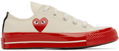 Бело-красные кроссовки Converse Edition Chuck 70 Comme des Garçons Play