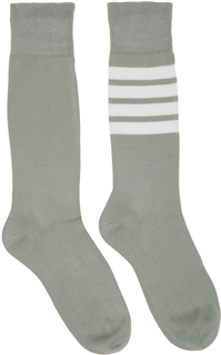 Серые носки с четырьмя полосками Thom Browne