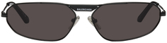 Овальные солнцезащитные очки из пушечной стали Balenciaga