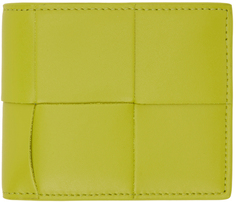 Желтый бумажник Intrecciato Bifold Bottega Veneta