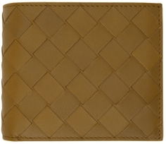 Коричневый бумажник Intrecciato Bifold Bottega Veneta