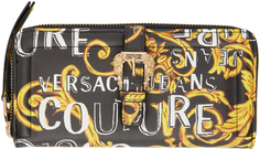 Черно-золотой кошелек в стиле барокко Versace Jeans Couture