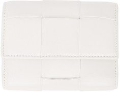 Белый бумажник Intrecciato Trifold Bottega Veneta