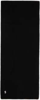 Черный шарф с фурнитурой Yves Salomon