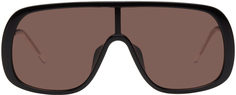 Черные солнцезащитные очки-щиты Kenzo