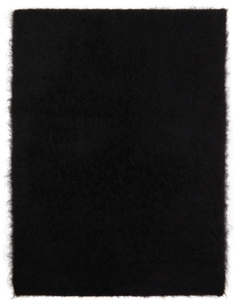 Черный вязаный шарф из альпаки Totême Toteme