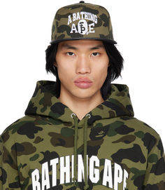 Зеленая кепка New Era Edition 1st Camo 9Fifty BAPE