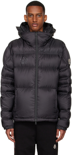 Черный пуховик из полиэстера Moncler Genius