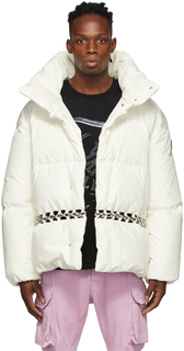 Пуховая куртка SSENSE Exclusive 6 Moncler 1017 Alyx 9SM Off-White Arbutus Moncler Genius
