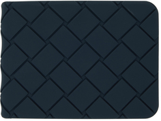 Темно-синий резиновый бумажник в два сложения Bottega Veneta