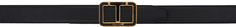 Черный ремень с пряжкой с логотипом TOM FORD