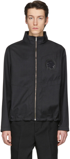 Черная куртка на молнии из джерси с люверсами Random Identities