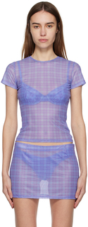 Фиолетовая мини-футболка Miaou
