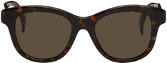 Солнцезащитные очки «кошачий глаз» черепаховой расцветки Kenzo