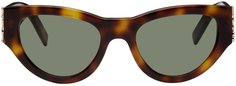 Солнцезащитные очки черепаховой расцветки SL M94 Saint Laurent