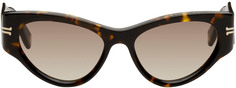 Солнцезащитные очки «кошачий глаз» черепаховой расцветки Marc Jacobs