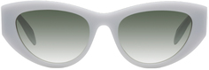 Серые солнцезащитные очки с логотипом Seal Alexander McQueen