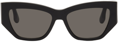 Черные скульптурные солнцезащитные очки Victoria Beckham