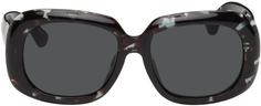 Черепаховые солнцезащитные очки Linda Farrow Edition 75 C6 Dries Van Noten