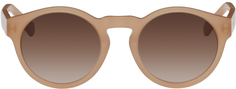 Бежевые круглые солнцезащитные очки Chloé Chloe