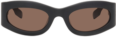 Серые овальные солнцезащитные очки MCQ