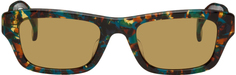 Прямоугольные солнцезащитные очки черепаховой расцветки Kenzo