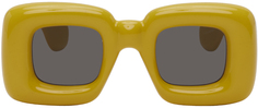 Желтые квадратные солнцезащитные очки с завышенной талией Loewe