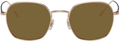 Золотые солнцезащитные очки Adès Oliver Peoples