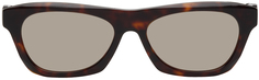 Прямоугольные солнцезащитные очки черепаховой расцветки Givenchy