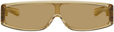 Эксклюзивные бежевые солнцезащитные очки SSENSE Slice FLATLIST EYEWEAR