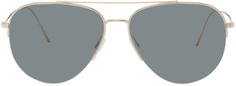 Золотые солнцезащитные очки Cleamons Oliver Peoples